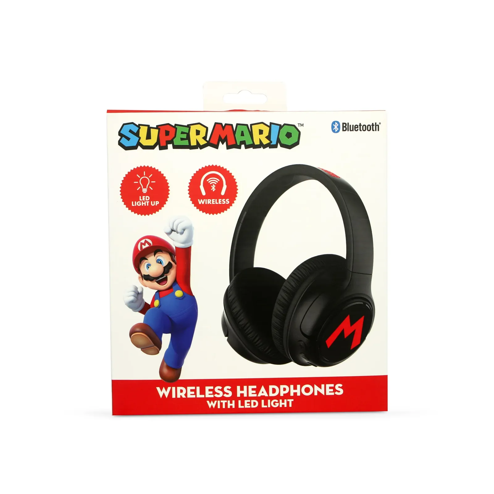 Auriculares OTL Technologies Super Mario Bluetooth LED Plegables