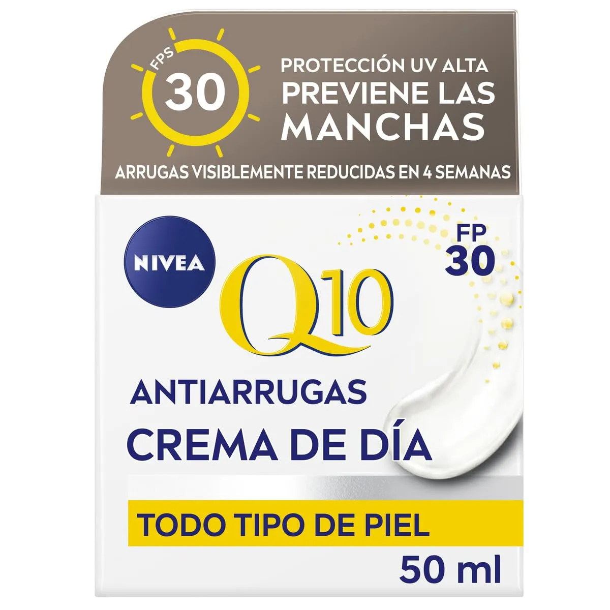 Crema de Día NIVEA Q10 Antiarrugas SPF 30, 50ml