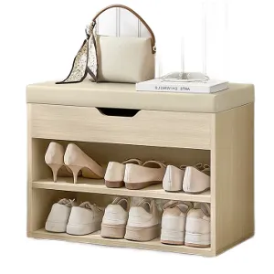 Banco Zapatero VASAGLE 60x30x44cm con Asiento Acolchado y Almacenaje