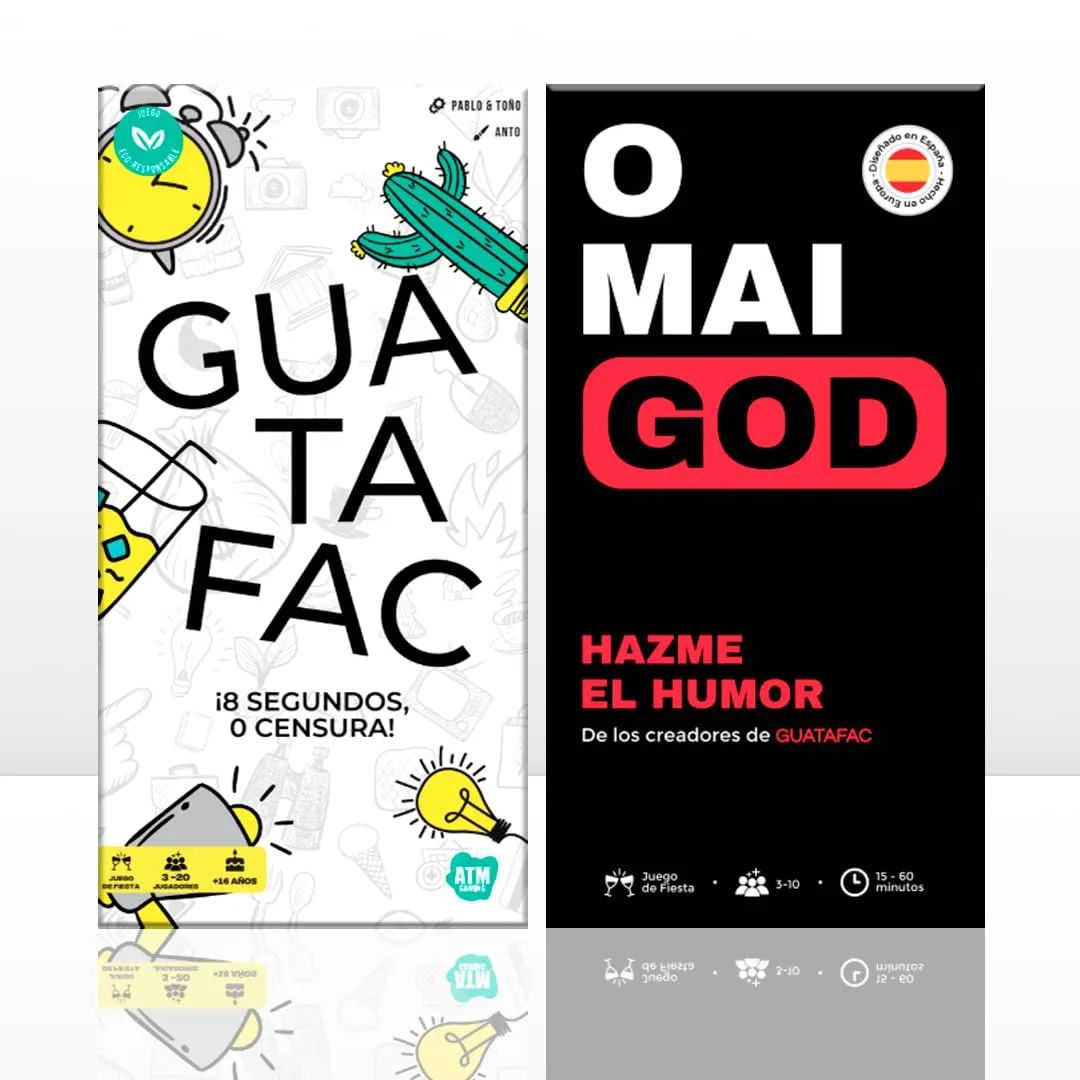 Pack ATM Gaming Guatafac + Omaigod Juegos de Cartas para Adultos