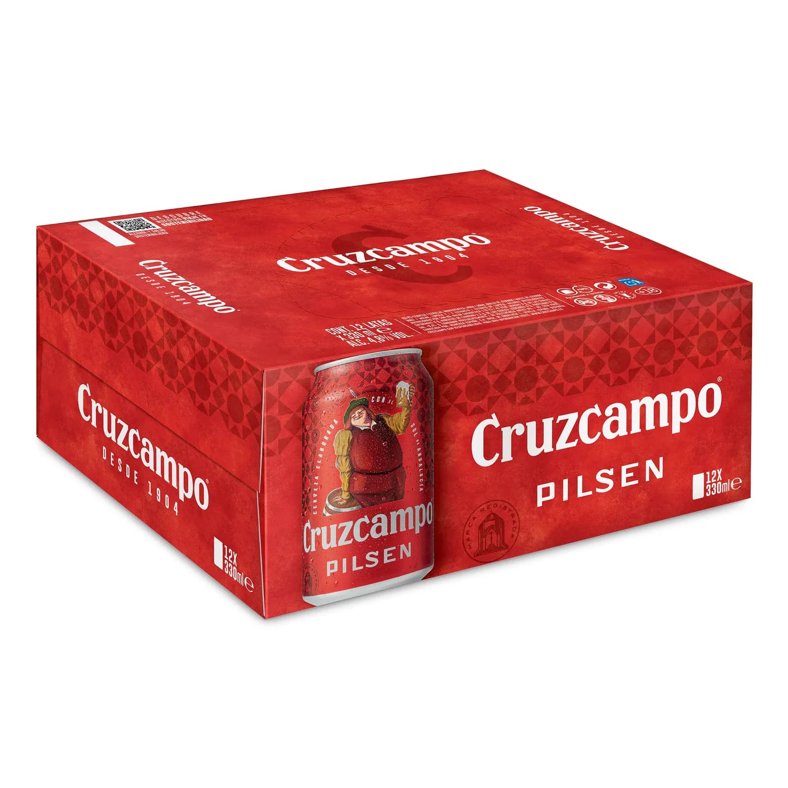 Pack 12 Cervezas Cruzcampo Lager 33cl