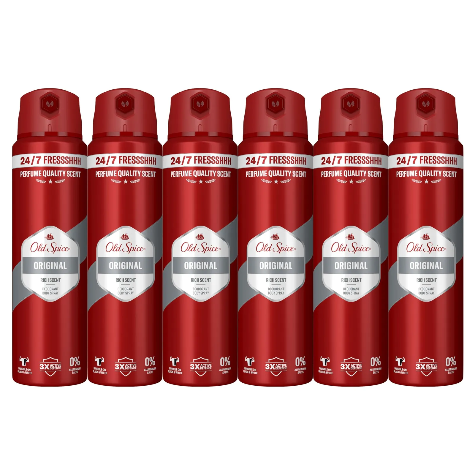 Pack 6x Old Spice Desodorante Original Spray 150ml