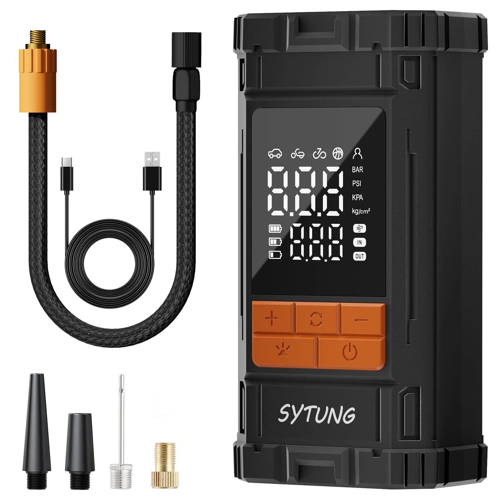 Compresor de Aire Portátil SYTUNG 150PSI Recargable