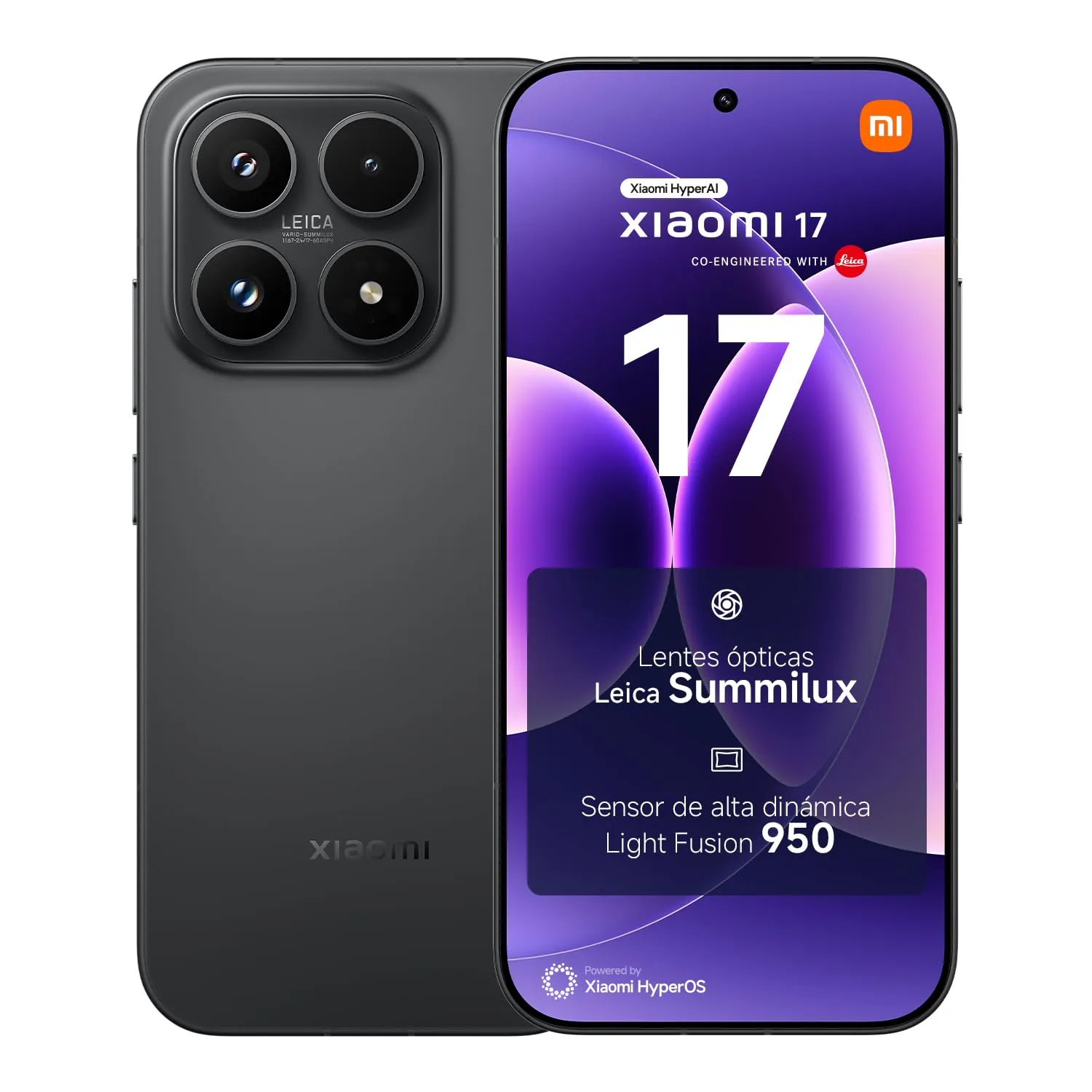 Xiaomi 17: Móvil 12+512GB Negro con Óptica Leica Summilux