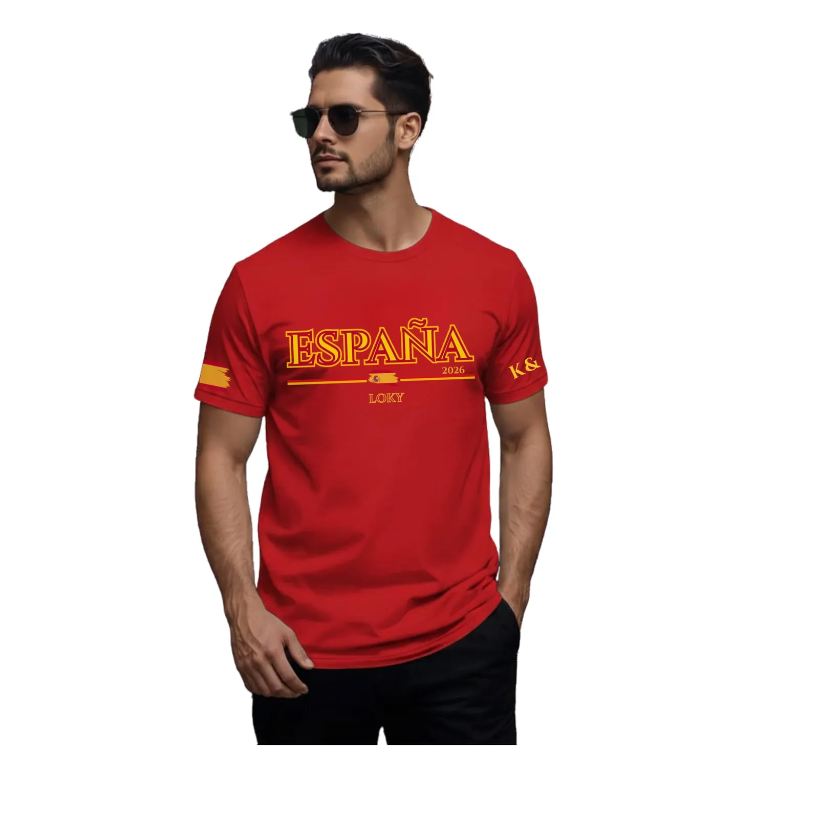 Camiseta de Algodón Selección Española Mundial 2026 para Hombre