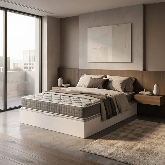 Pack Colchón Viscoelástico Royal Sleep Ceramic 150x190cm + Canapé Abatible. Envío y Montaje Incluidos.