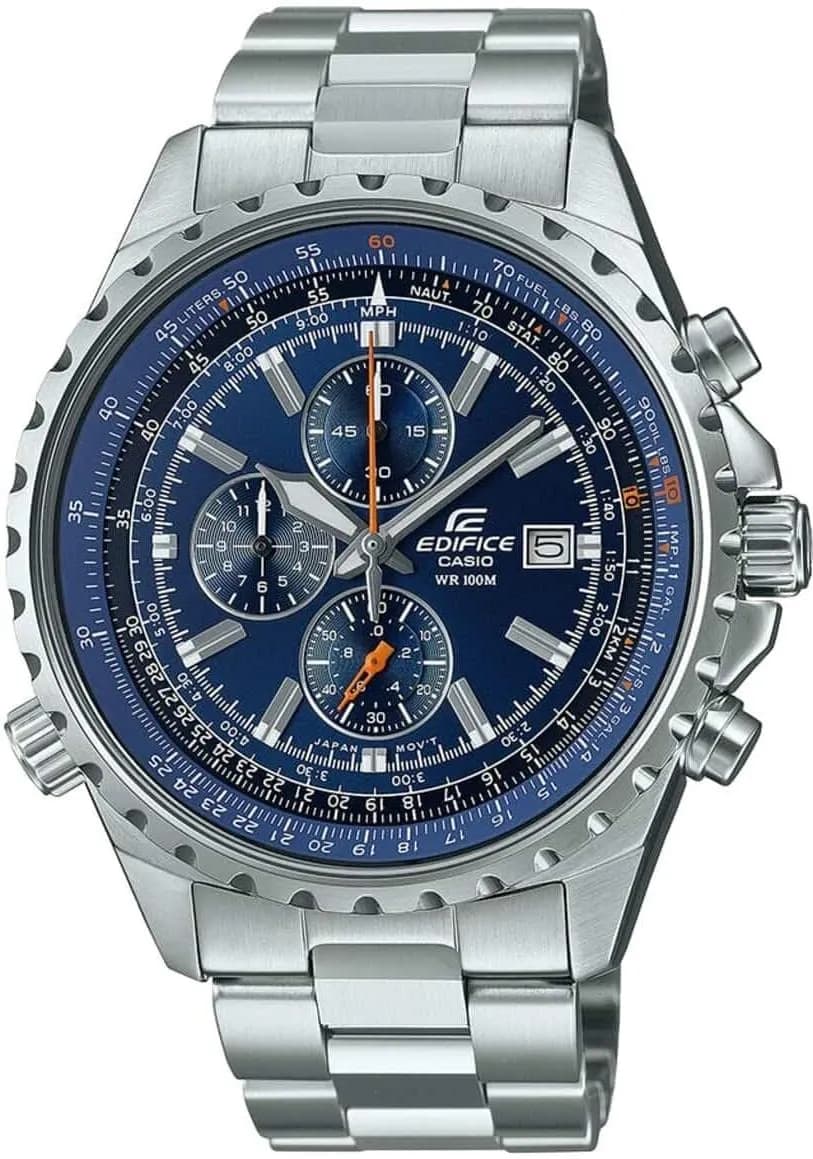 Reloj Casio Edifice EF-527D-2AV Cronógrafo Acero Inoxidable Esfera Azul