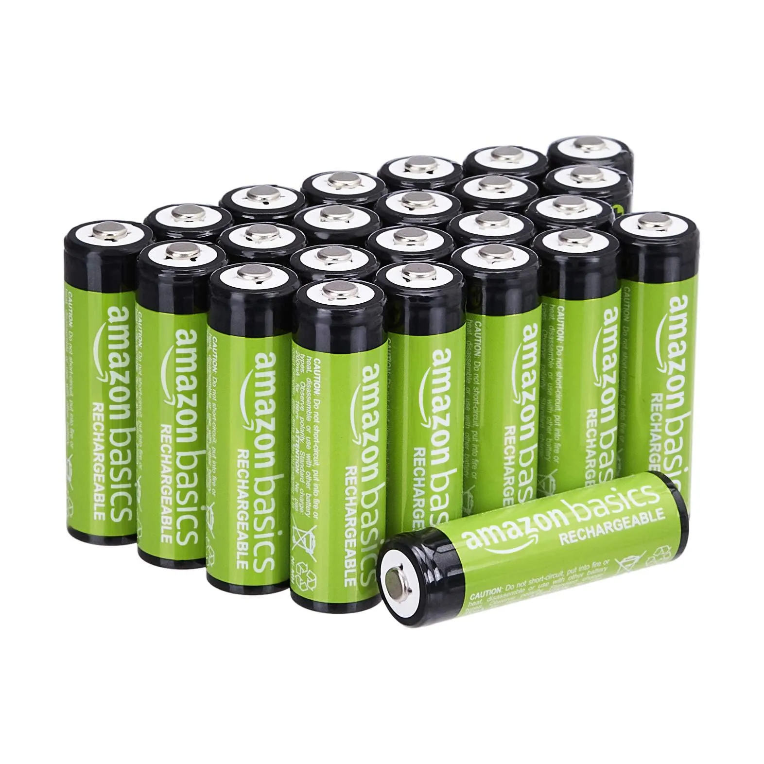 Amazon Basics Pilas AA Recargables NiMH Paquete 24 Unidades 2000 mAh