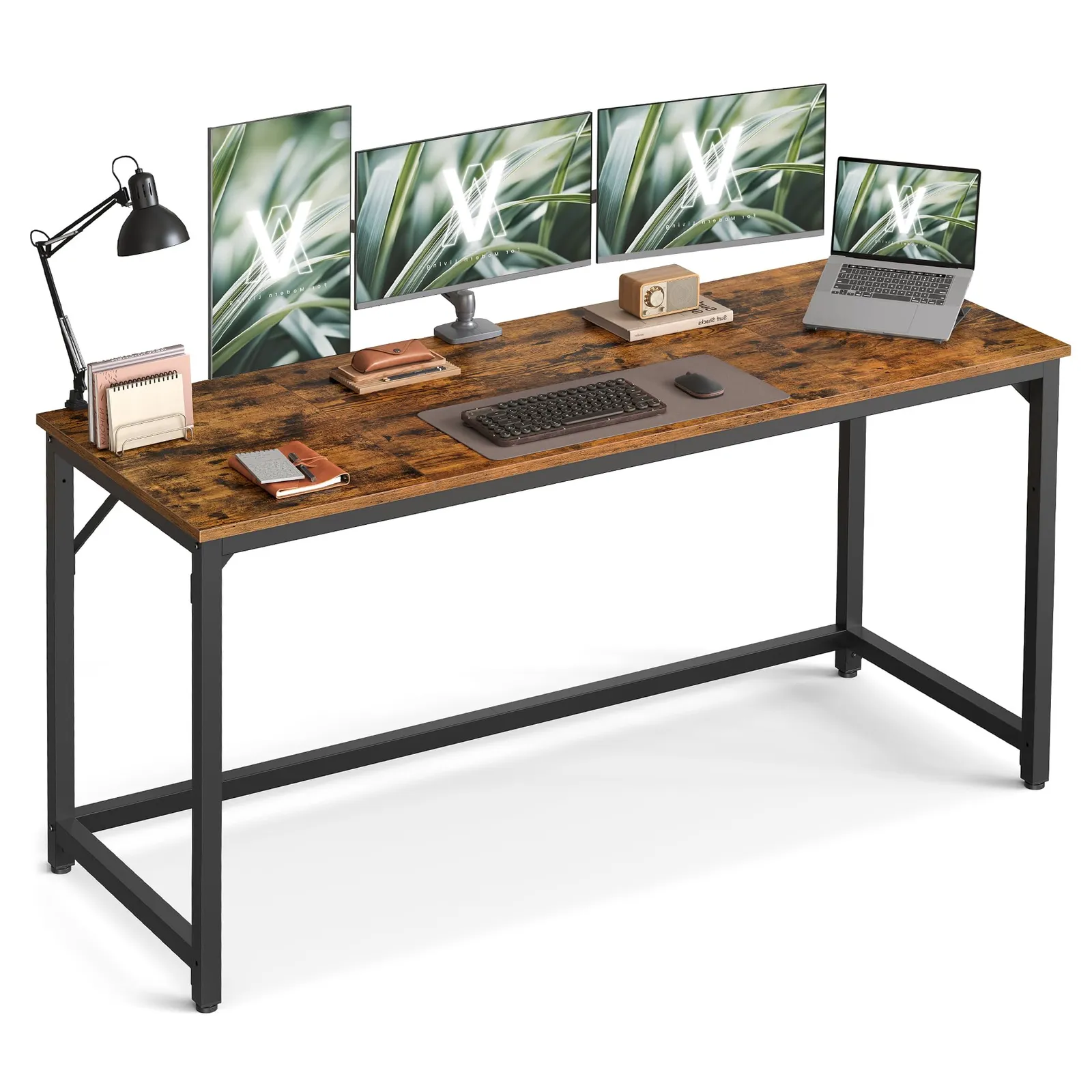 Escritorio VASAGLE LWD121K01: Mesa de Oficina, Teletrabajo y Estudio (60x160x76 cm)
