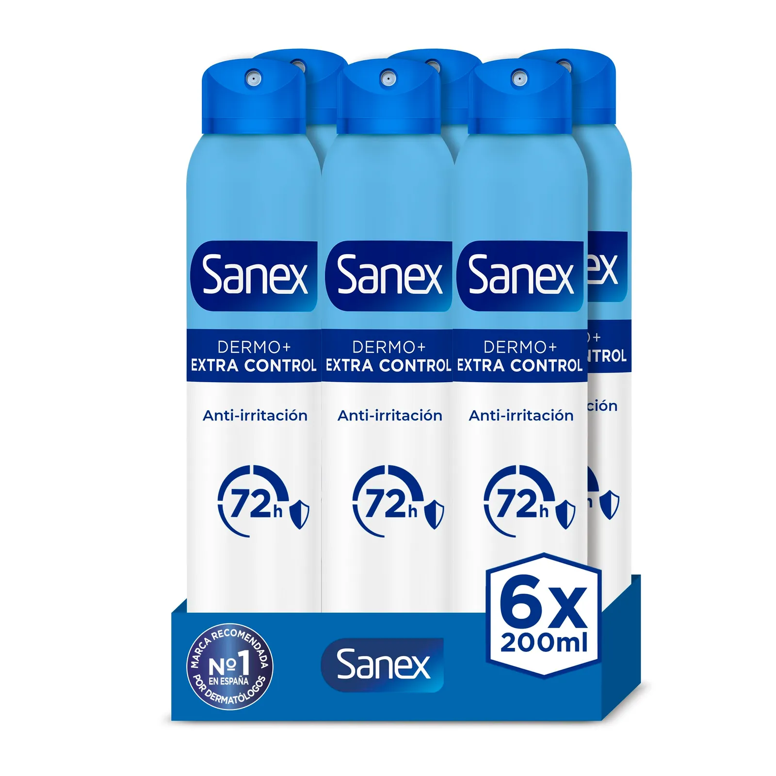 Pack 6x200ml Desodorante Sanex Dermo Extra Control Spray