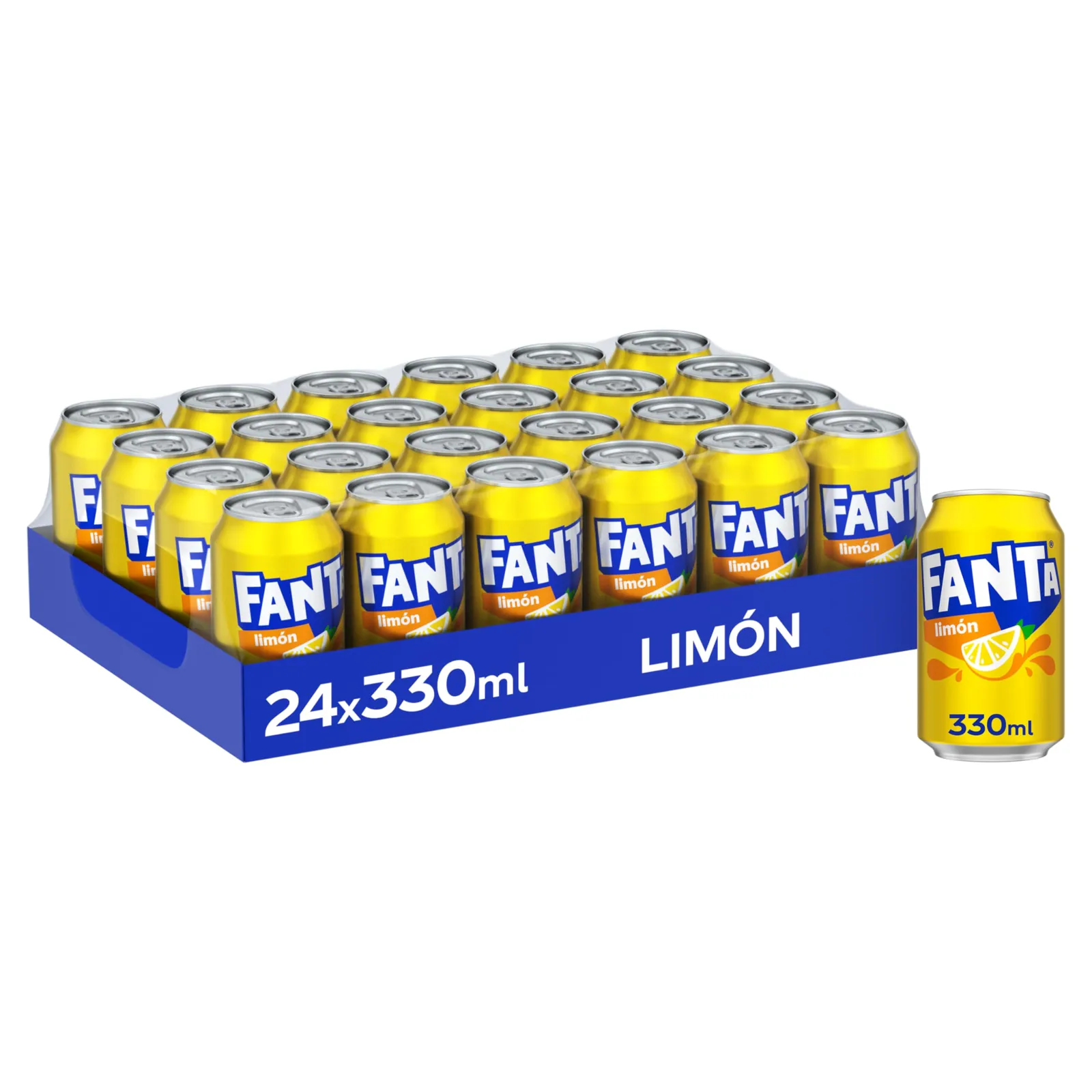 Pack 24 latas Fanta Limón 330 ml