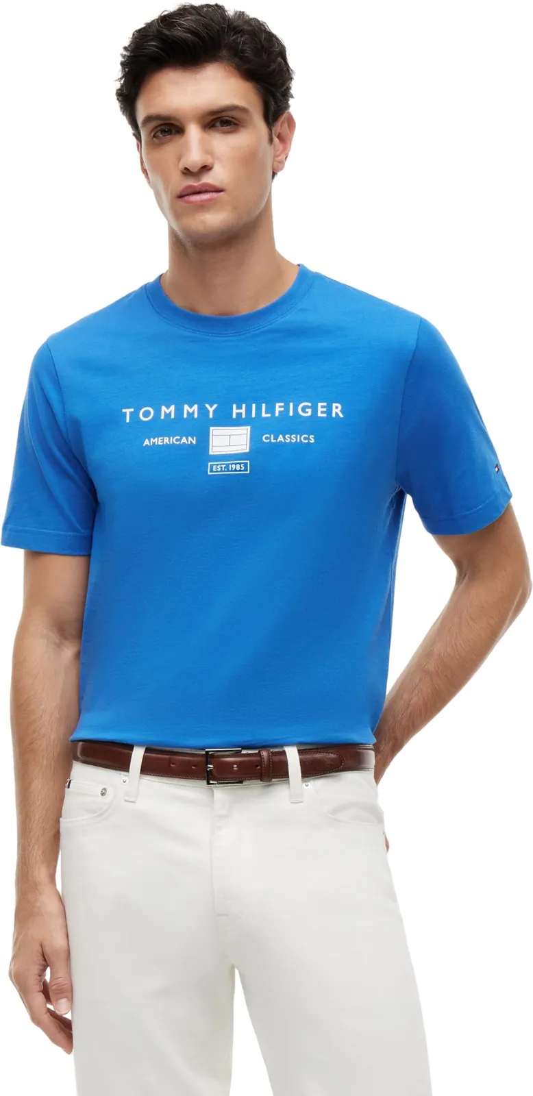 Camiseta Tommy Hilfiger Mono Stack Hombre Algodón Regenerativo