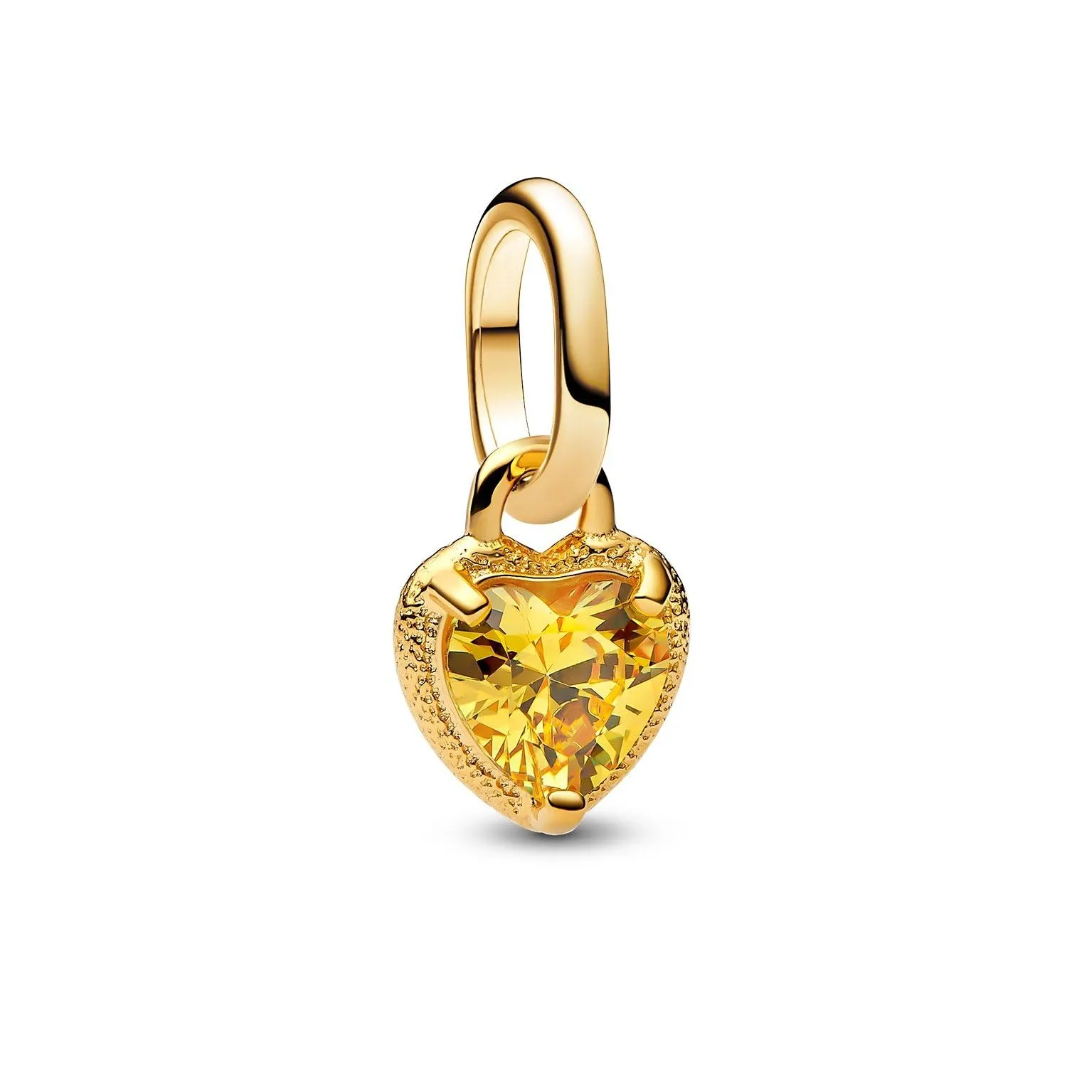 Pandora Me Mini Charm Corazón Plata Chapado Oro 14K