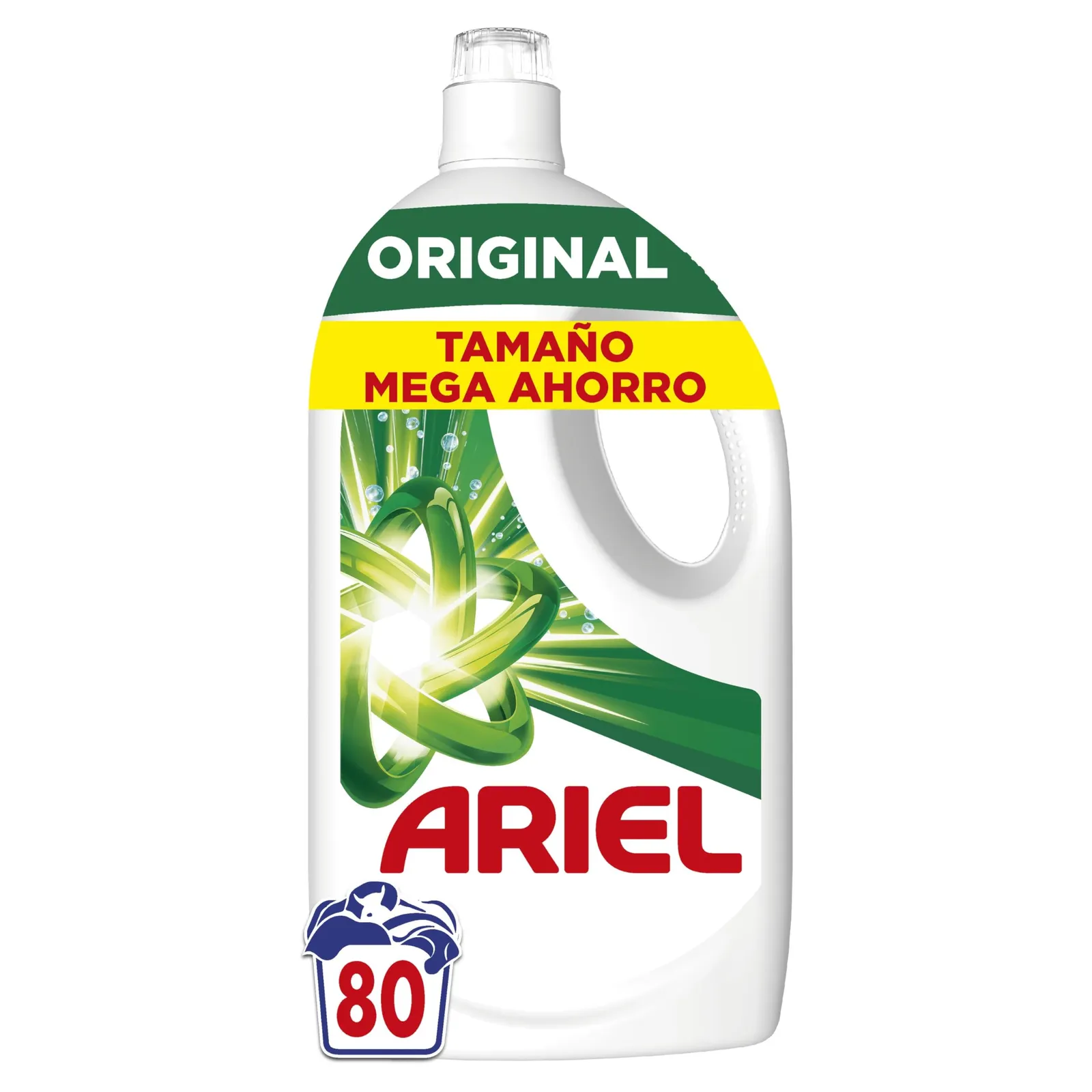 Detergente líquido Ariel Original, 80 lavados