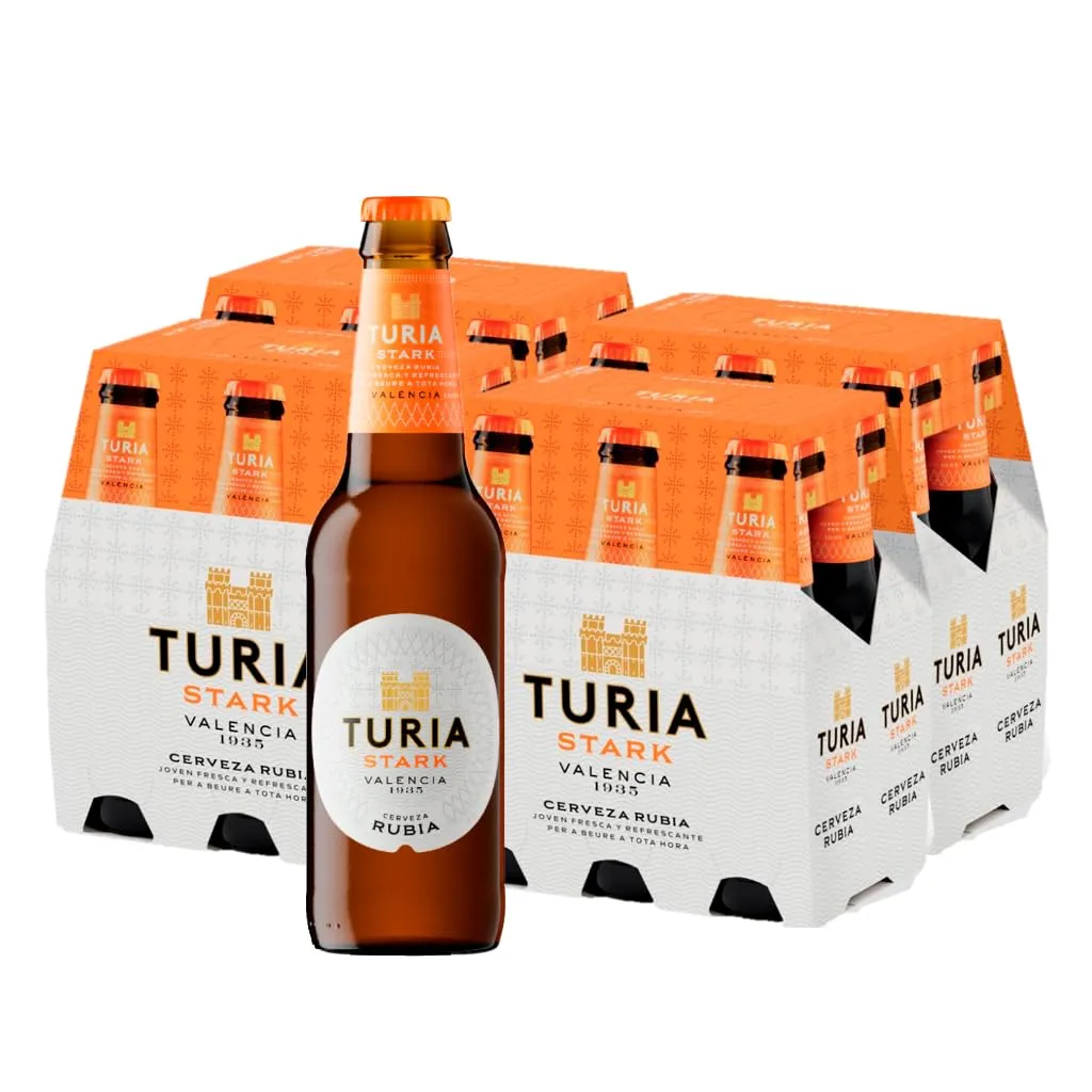 Cerveza Stark Turia Rubia 25cl (4x6 botellines)