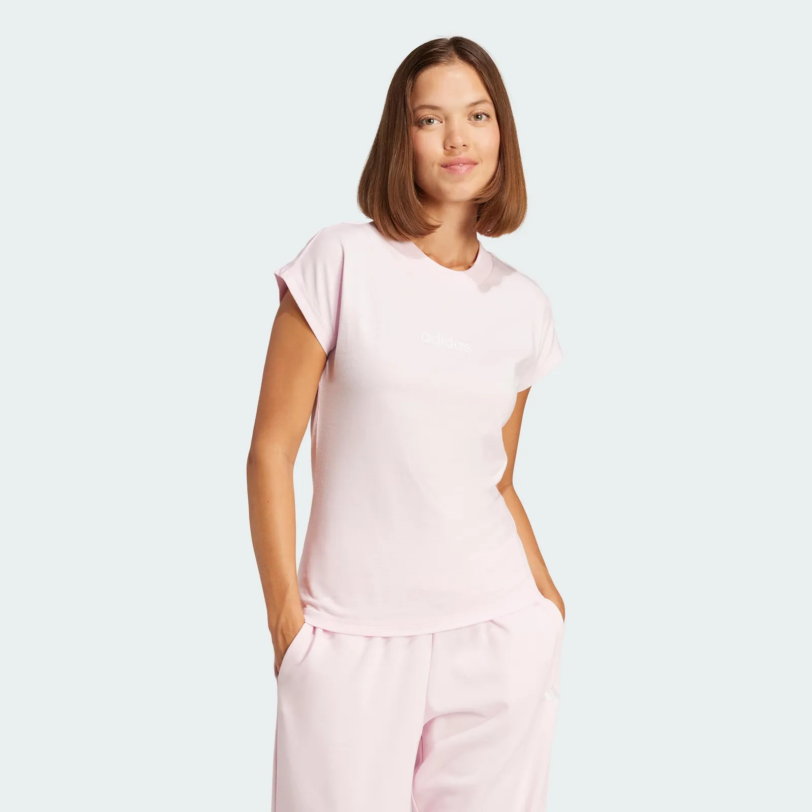 Camiseta Adidas Essentials Linear para Mujer