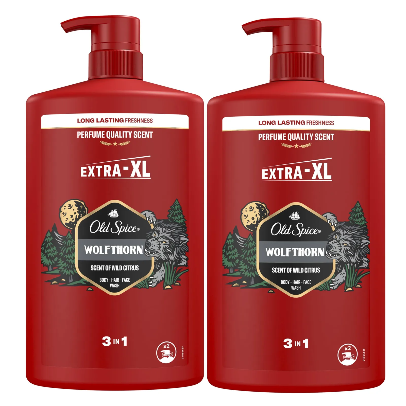 Pack 2x 1L Old Spice Wolfthorn Gel y Champú