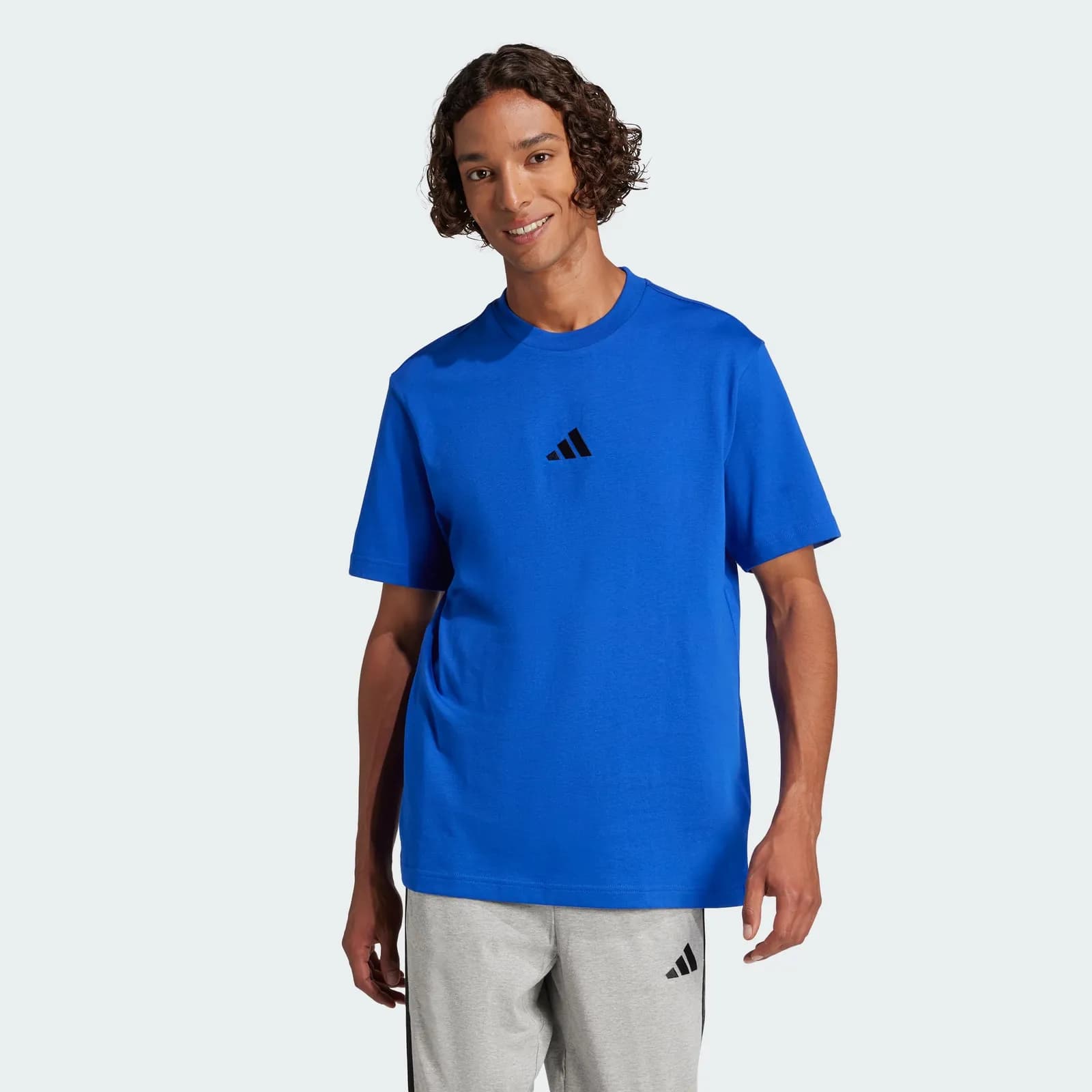 Camiseta adidas Essentials con Logo Pequeño para Hombre (varias tallas)