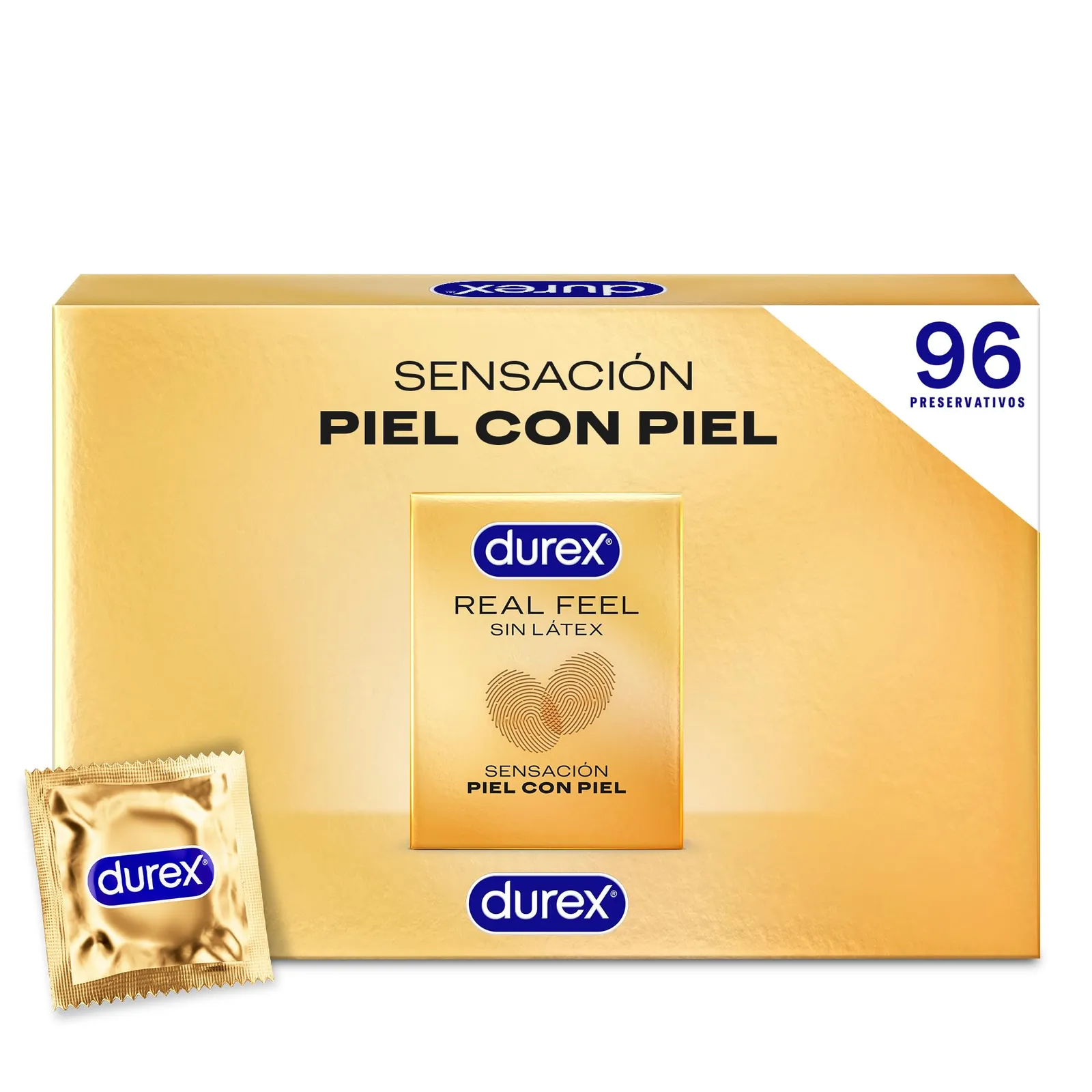 Durex Preservativos Real Feel Sin Látex - Pack 96 unidades