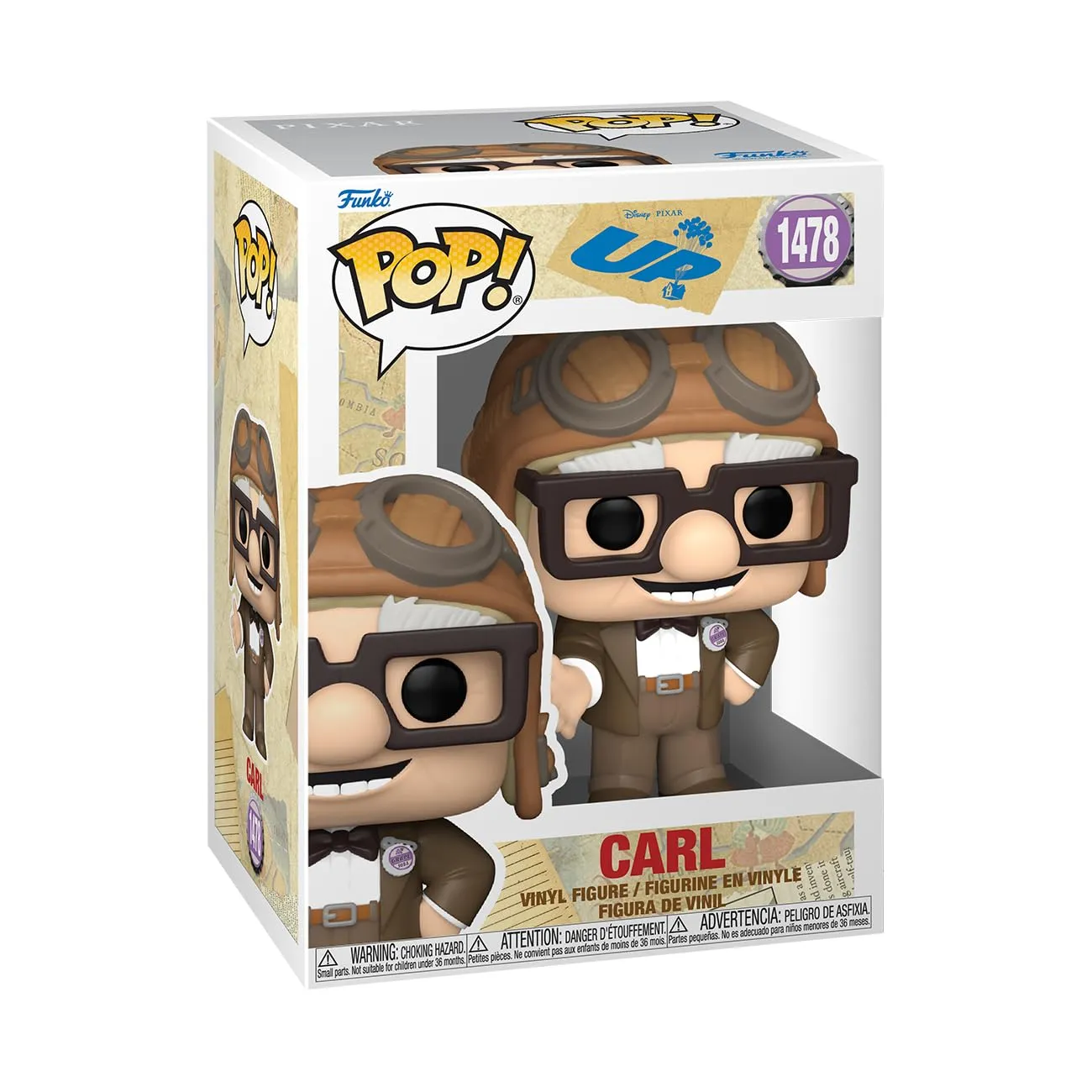 Figura Funko Pop! Disney Pixar: Up - Carl con Casco