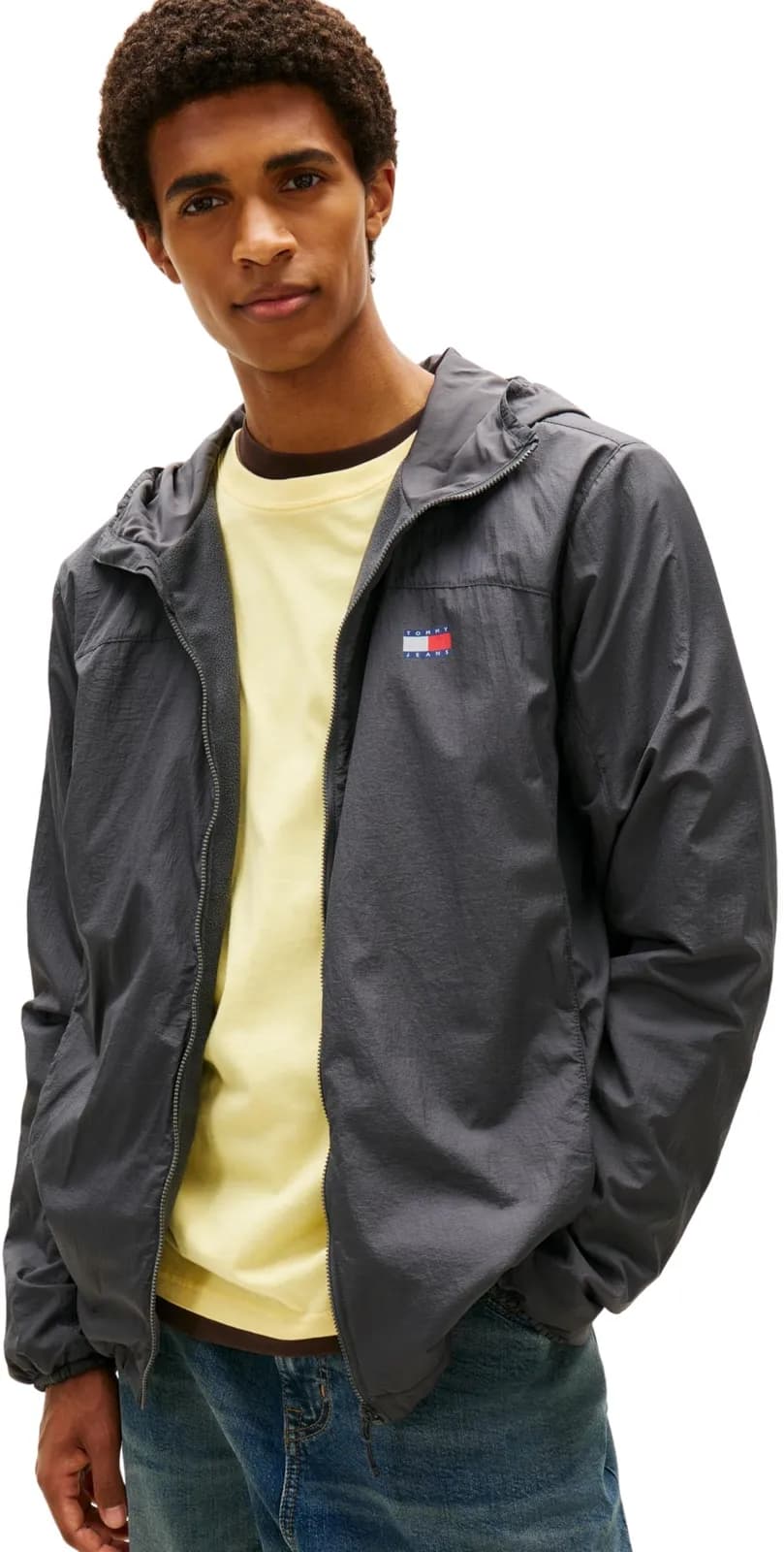 Chaqueta cortavientos Tommy Jeans Tjm Fleece Chicago Jacket para hombre