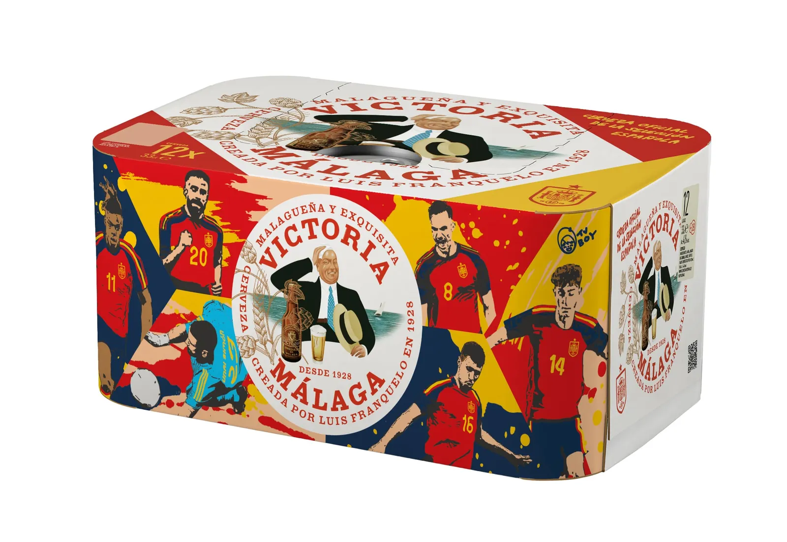 Pack 12 Latas Cerveza Victoria Lager Malagueña 33 cl