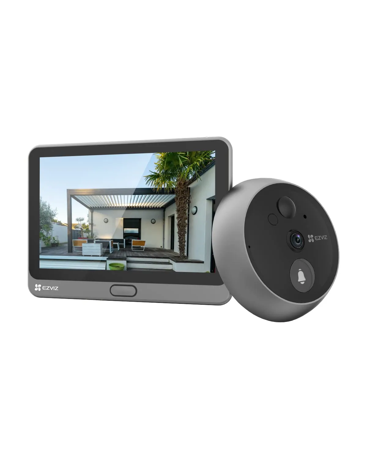 Mirilla Digital Táctil 4.3'' con Cámara y Timbre Inalámbrico, Batería 4600mAh