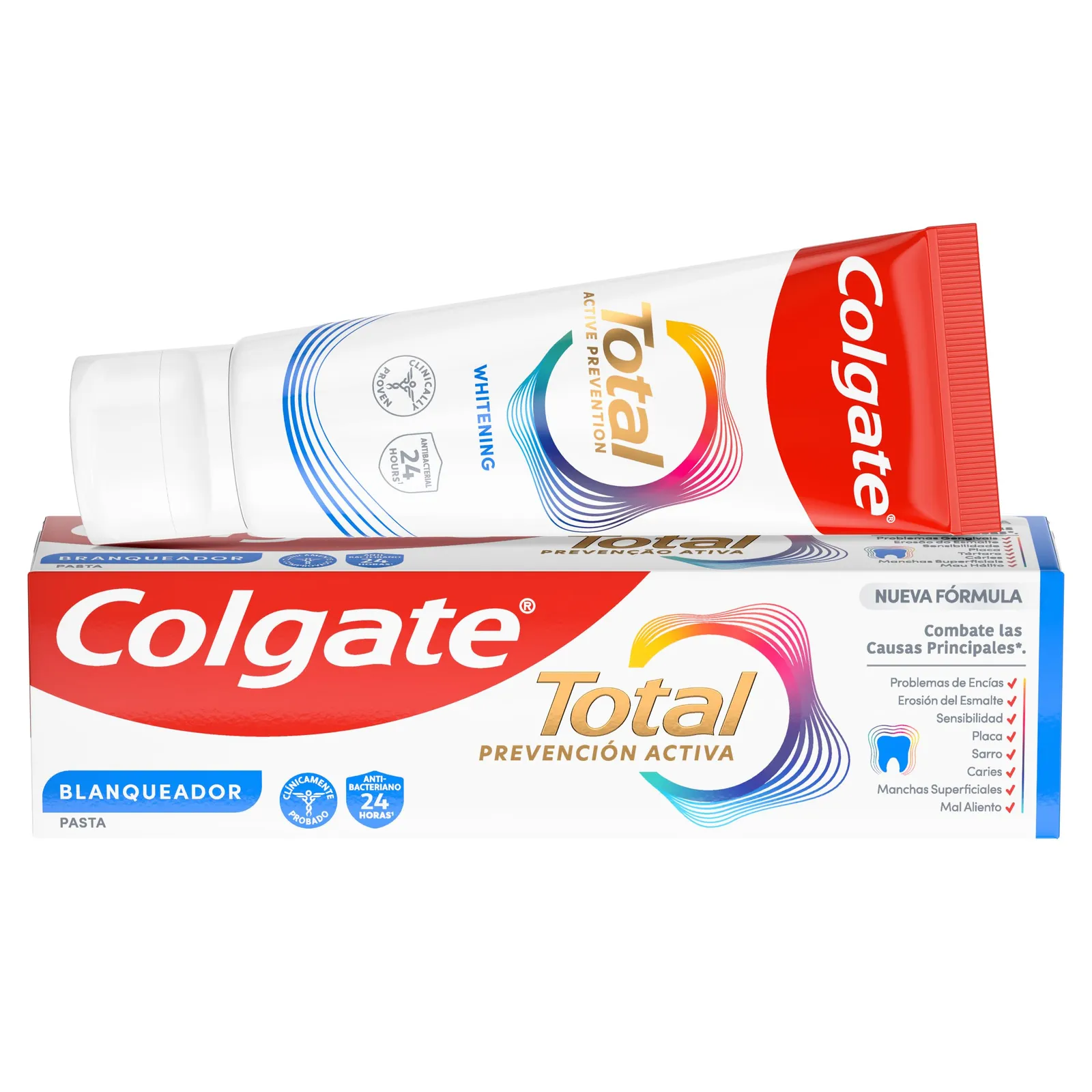 Pack 2x Dentífrico Colgate Total Blanqueador 75ml