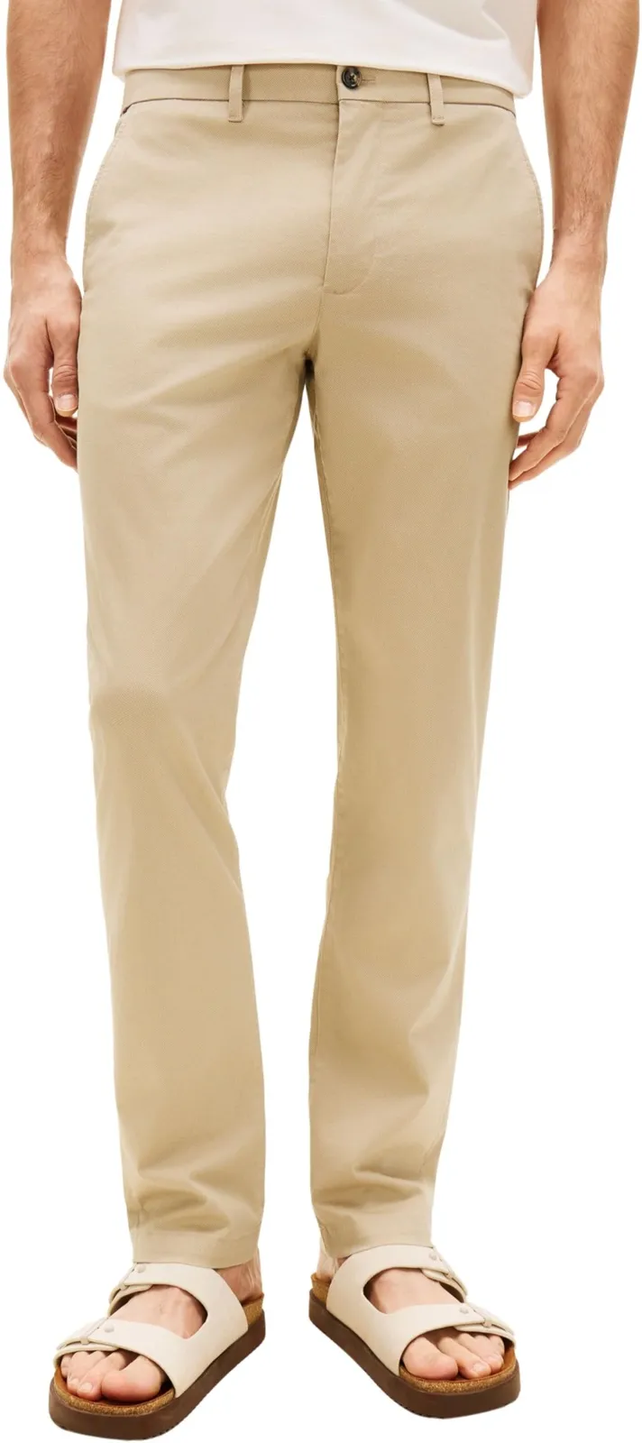 Pantalón Tommy Hilfiger Denton Printed Structure Mw0Mw31140 para Hombre, Caqui (varias tallas)