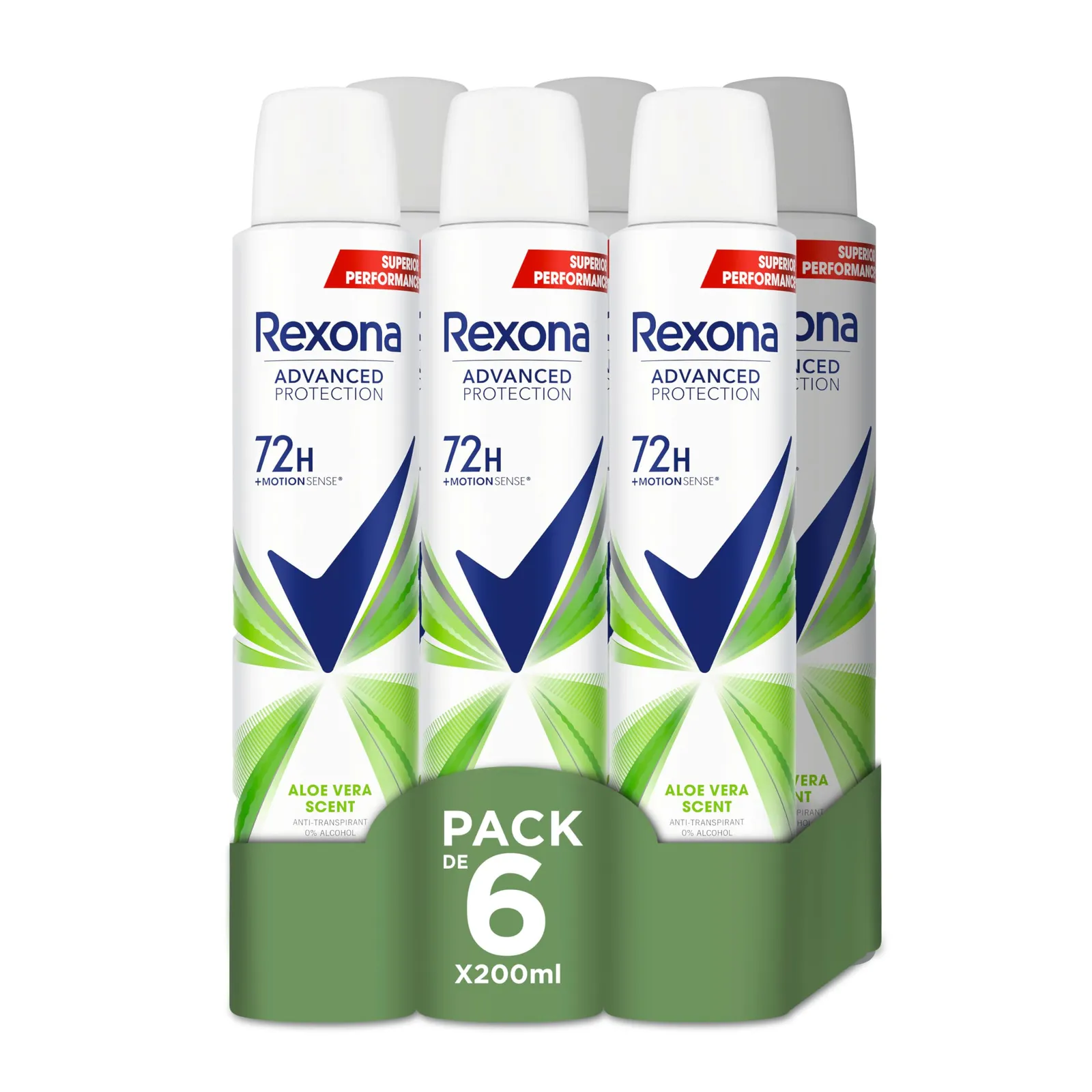 Pack 12x 200ml Desodorante Rexona Aloe Vera