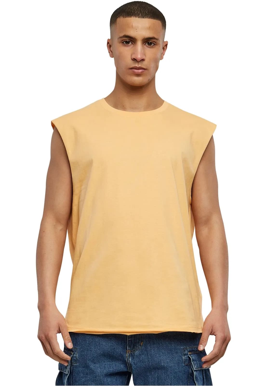Urban Classics Camiseta sin Mangas Open Edge Hombre Paleorange