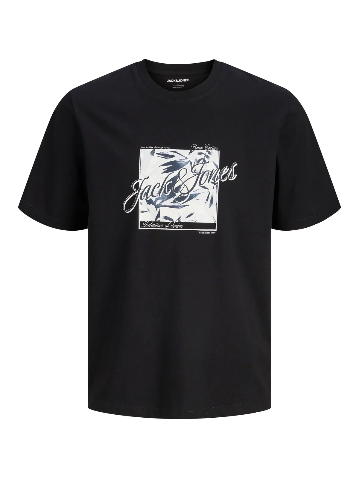 Camiseta Manga Corta Jack & Jones Jjhonolulu Hombre Negro