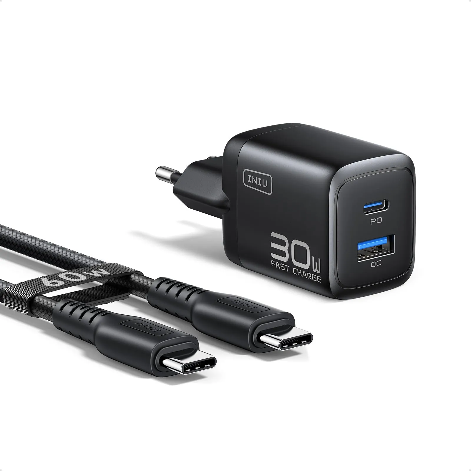 Cargador USB C INIU 30W con Cable