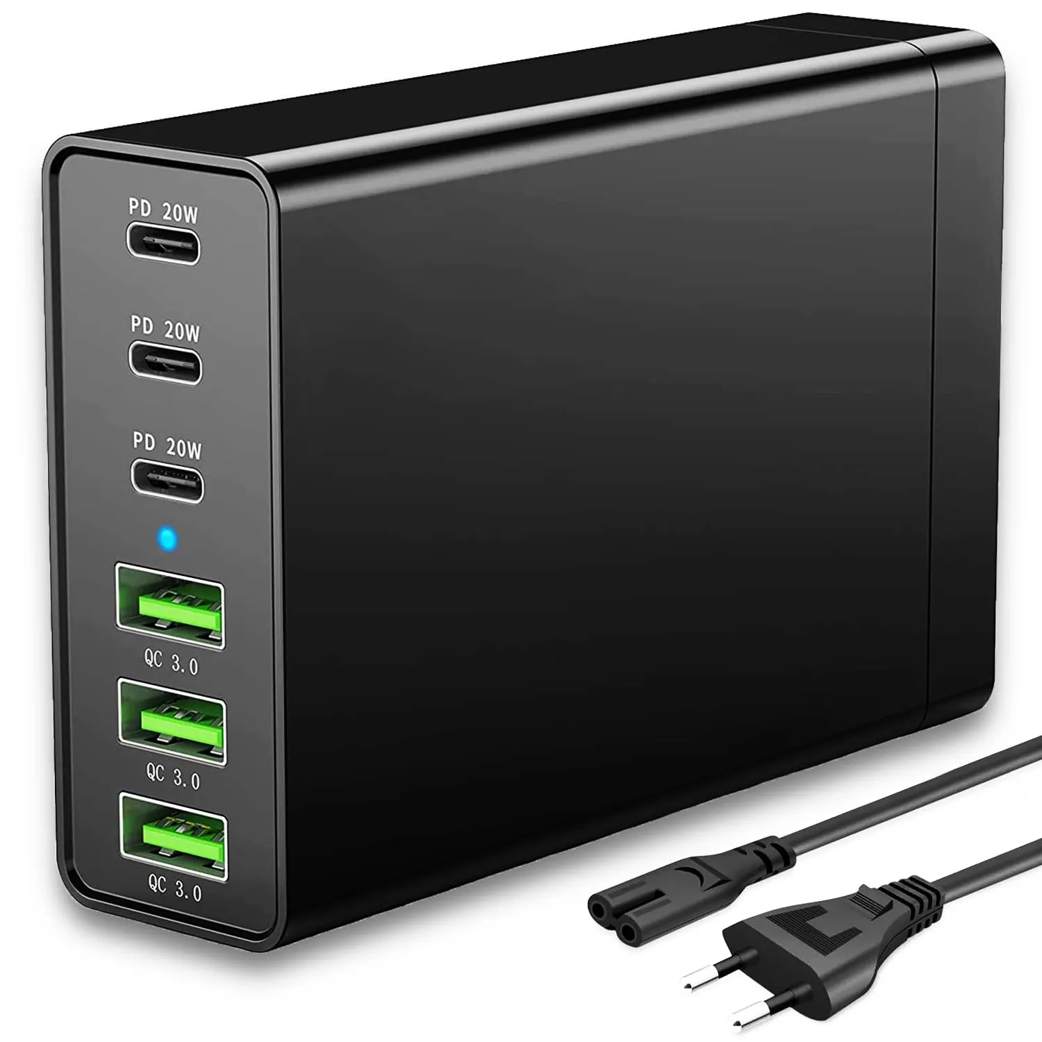 Cargador USB-C GaN 96W 6 Puertos