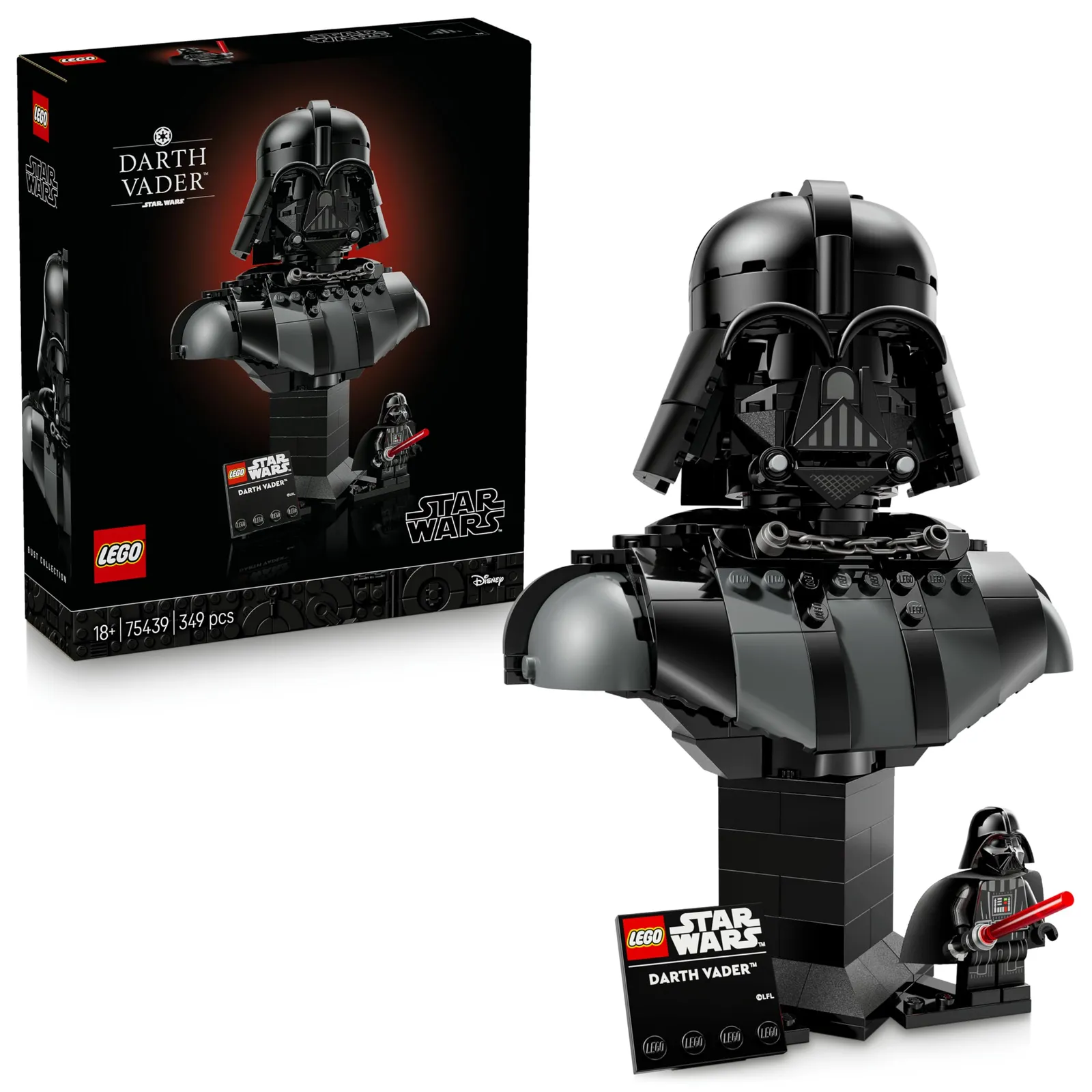 LEGO Star Wars 75439 Busto de Darth Vader (349 piezas)