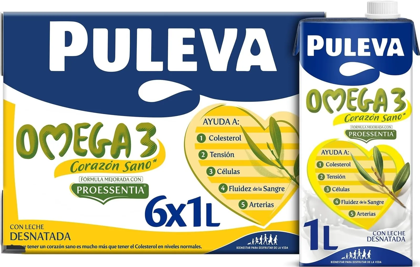 Leche Puleva Omega 3 Original Proessentia 6x1L