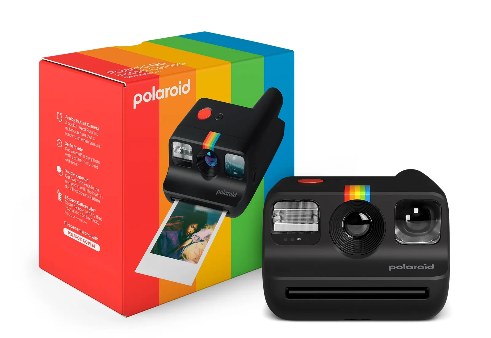 Cámara instantánea Polaroid Go Generation 2 compacta