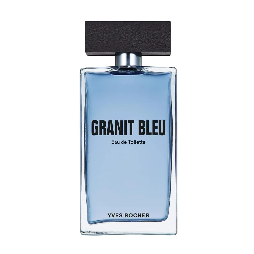 Eau de Toilette Yves Rocher Granit Bleu para hombre, frasco de 100 ml