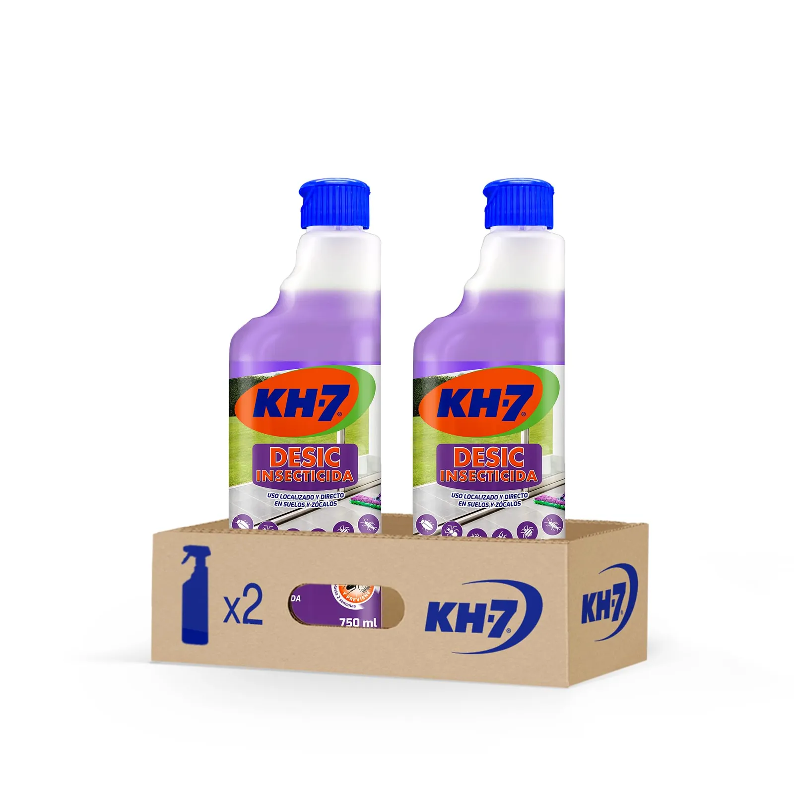 Pack 2x 750ml Insecticida Fregasuelos KH-7 Desic