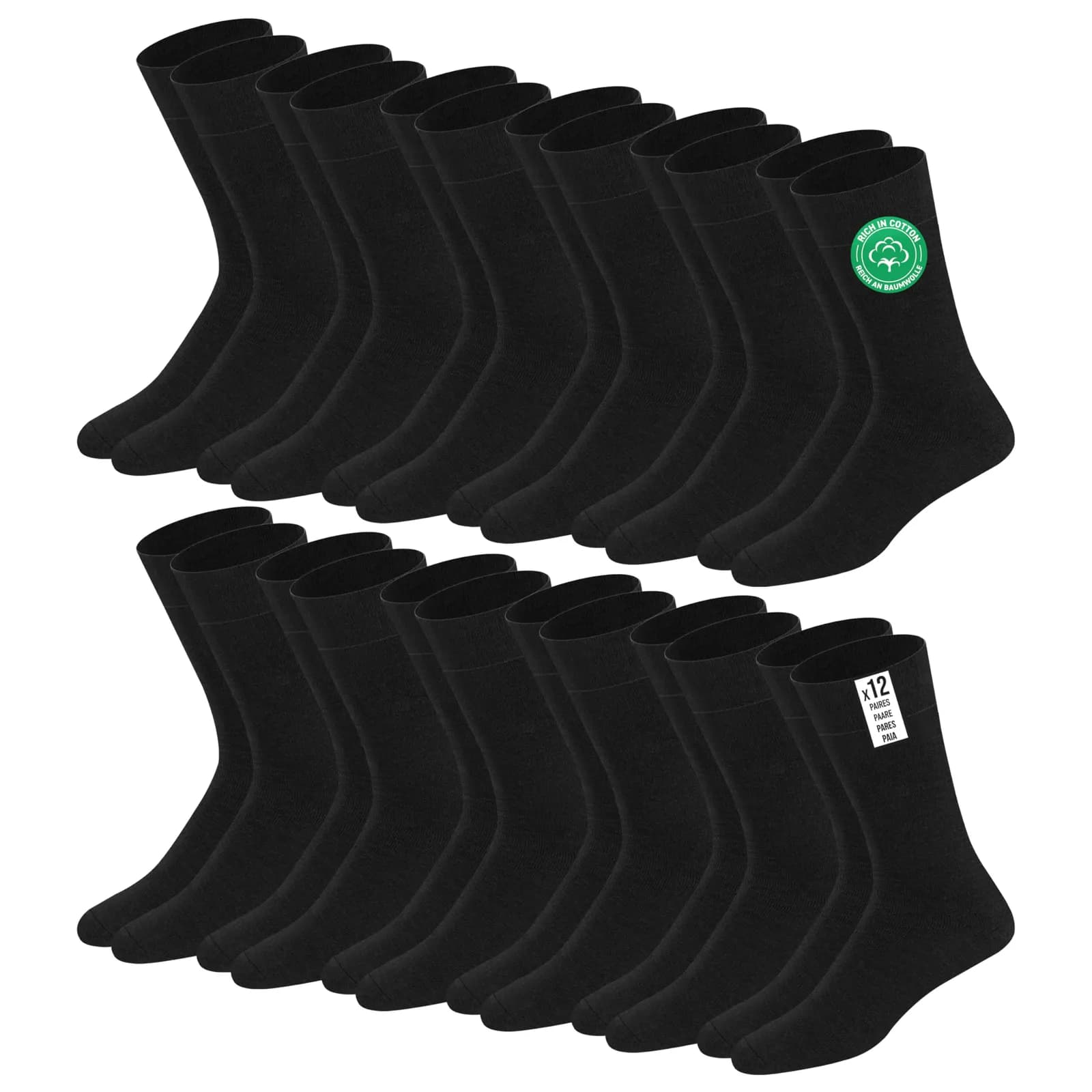 Pack 12 Calcetines de Algodón Soxco para Hombre