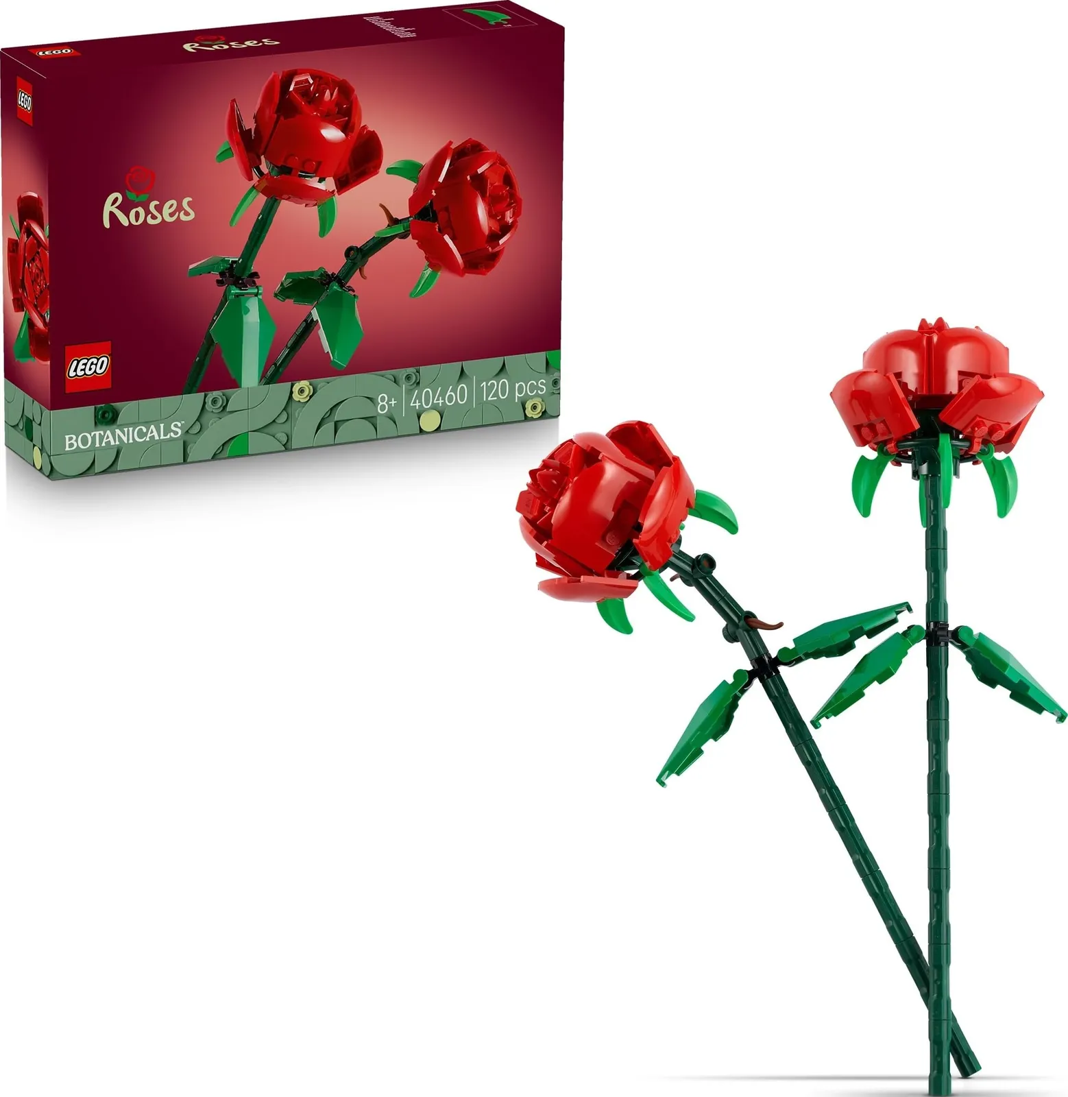 LEGO Botanicals Rosas: Set de construcción de flores artificiales