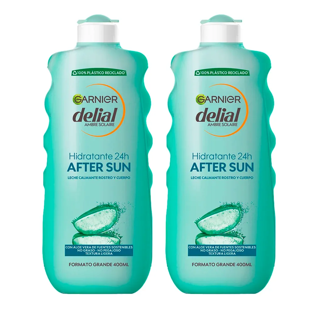 Pack de 2 after sun Garnier Delial Leche Calmante de 400ml