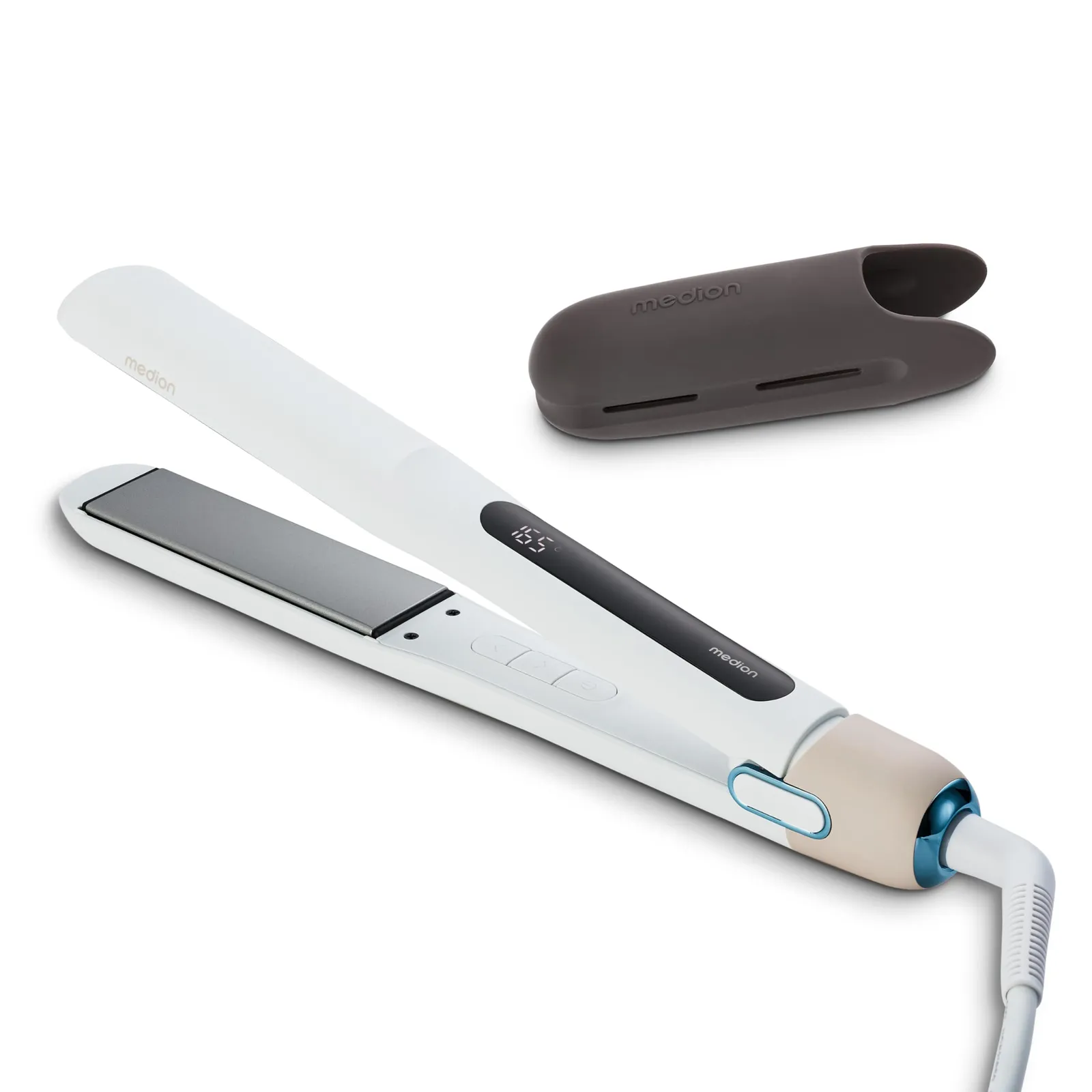 Plancha de pelo Medion HS1 con pantalla y 5 temperaturas