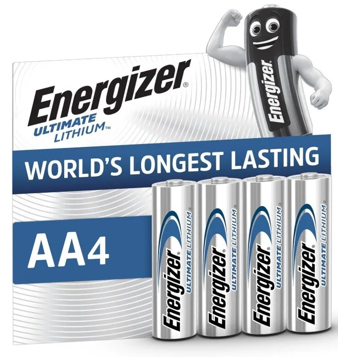 Pilas Energizer Ultimate Lithium AA (Paquete de 4)