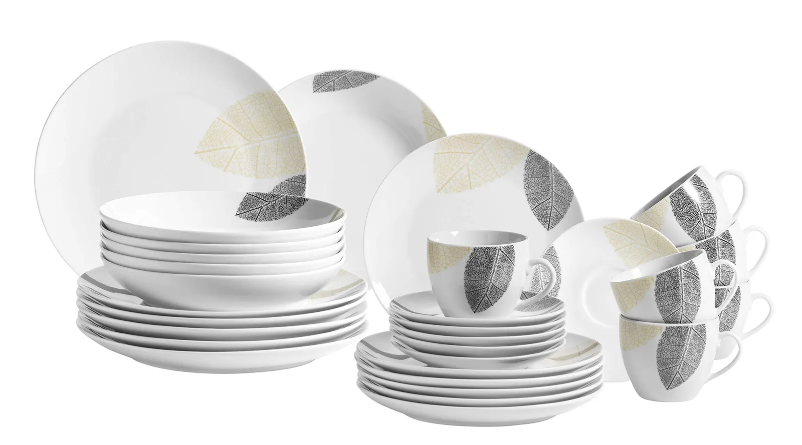 Mäser 931215 Vajilla Porcelana 30 Piezas (6 Personas)