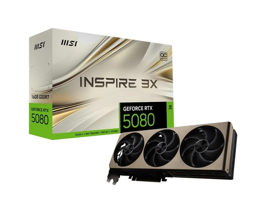 MSI GeForce RTX 5080 16GB GDDR7 Tarjeta Gráfica