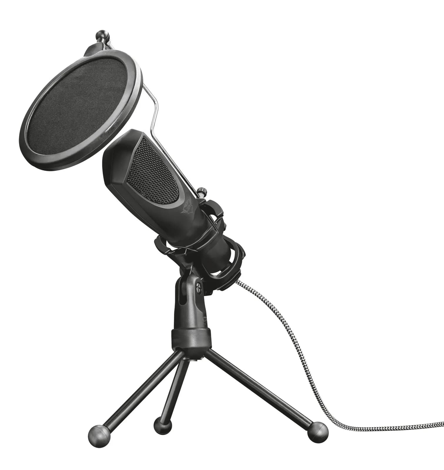 Micrófono USB GXTrust Mantis Negro con Trípode y Filtro Pop