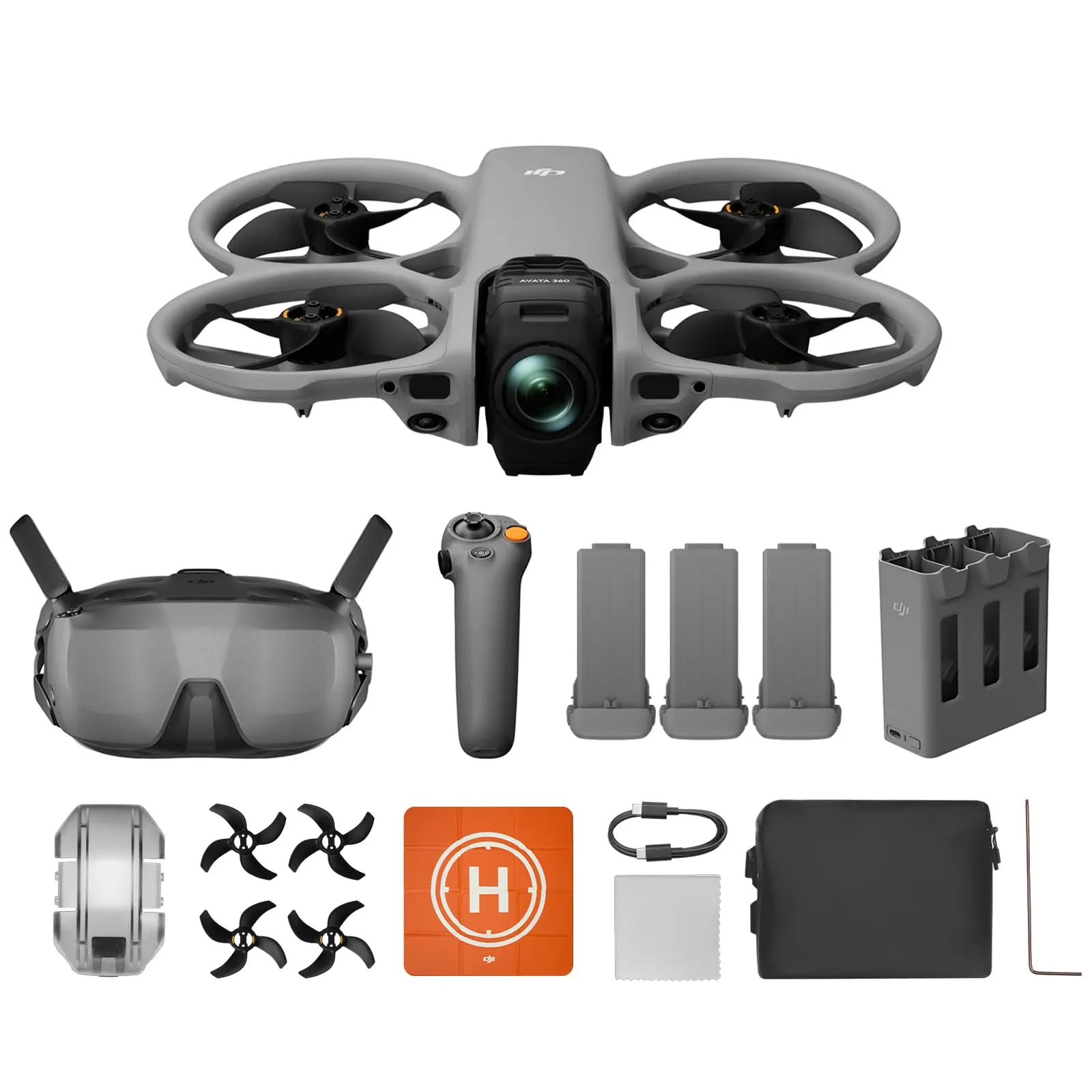Dron DJI Avata 360 Motion Fly More Combo con Gafas N3, RC Motion 3 y 3 baterías