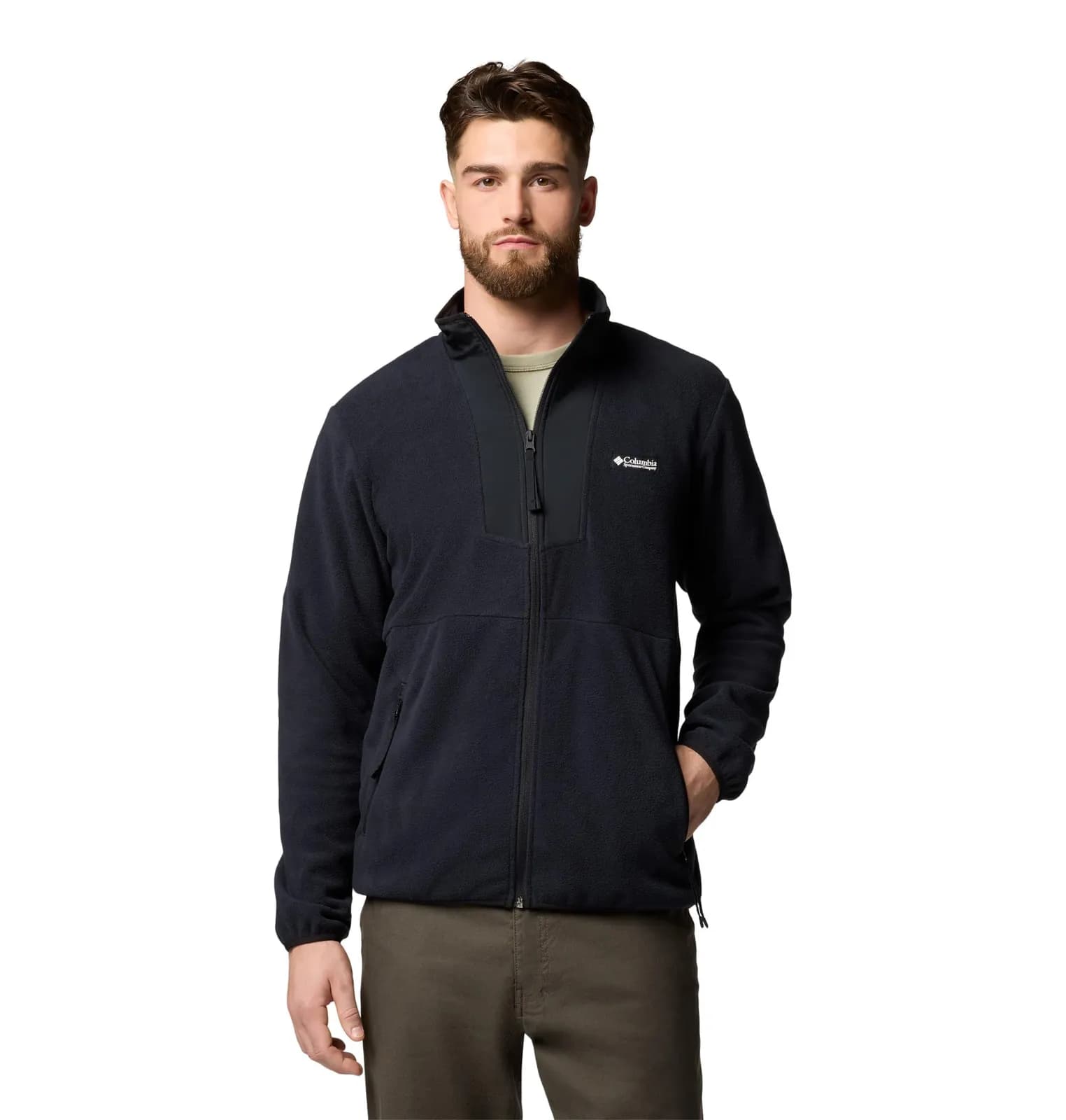 Chaqueta Columbia Sequoia Grove Hombre Forro Polar Cremallera Completa