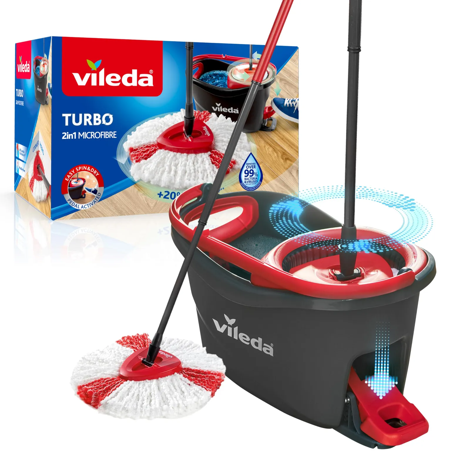 Set de fregona con cubo Vileda Turbo